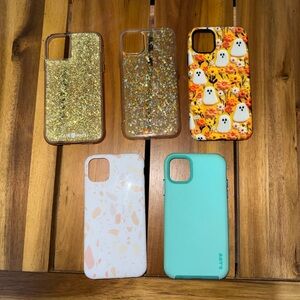 iPhone Cases - Gold, White, Teal